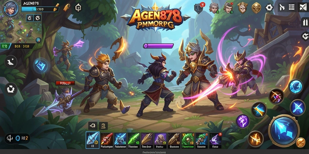 Gameplay seru AGEN878 dalam dunia MMORPG yang luas.