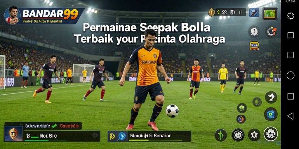 Tangkapan layar menunjukkan aksi seru pertandingan sepak bola.