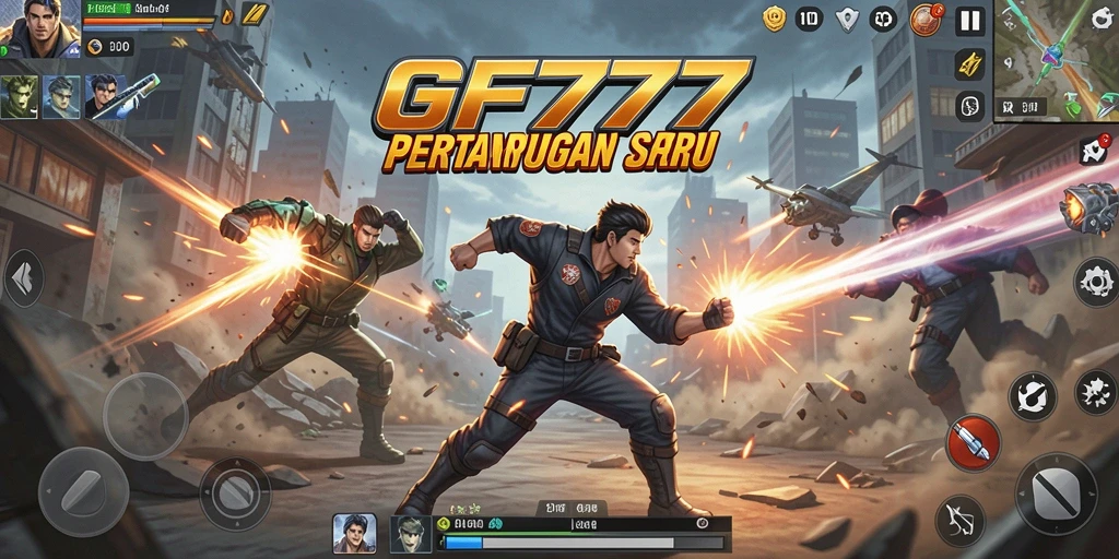 Tampilan gameplay GF777 yang menegangkan dan penuh aksi.