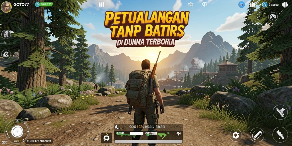 Tampilan menarik dari gameplay Open World di GOTO77.