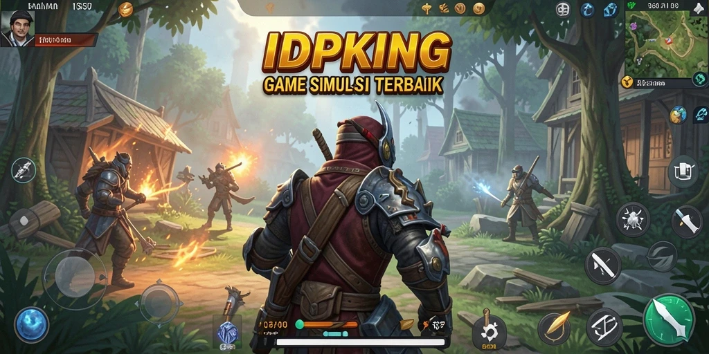 Tampilan gameplay IDPKING yang menakjubkan dengan berbagai aktivitas.