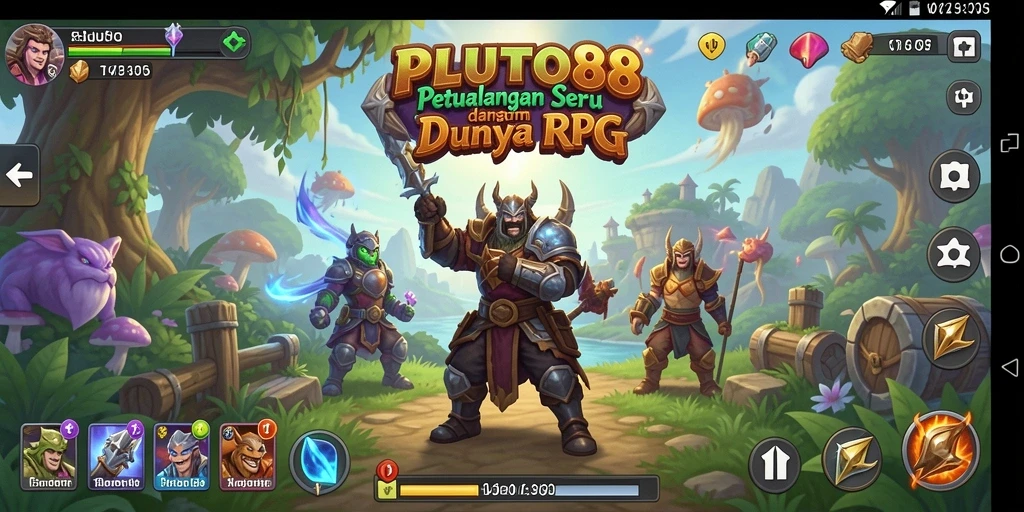 Tampilan gameplay menarik dalam dunia RPG yang menantang.