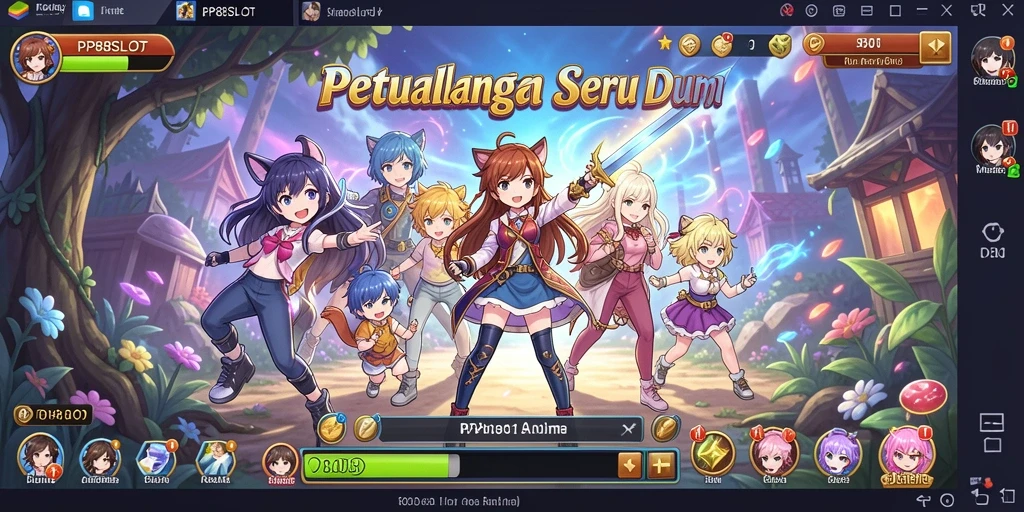 Tampilan gameplay seru PP88SLOT dengan karakter Anime ikonik.