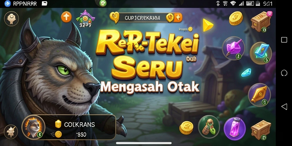 Tampilan gameplay RPRR yang menarik dengan berbagai puzzle.