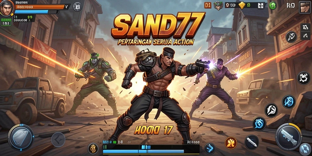Gameplay SAND77 yang mendebarkan dalam aksi penuh adrenalin.