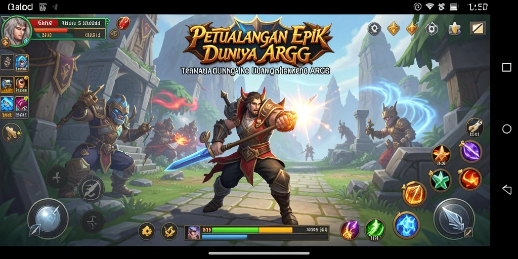 Tampak seru saat karakter beraksi dalam T6 ARPG.