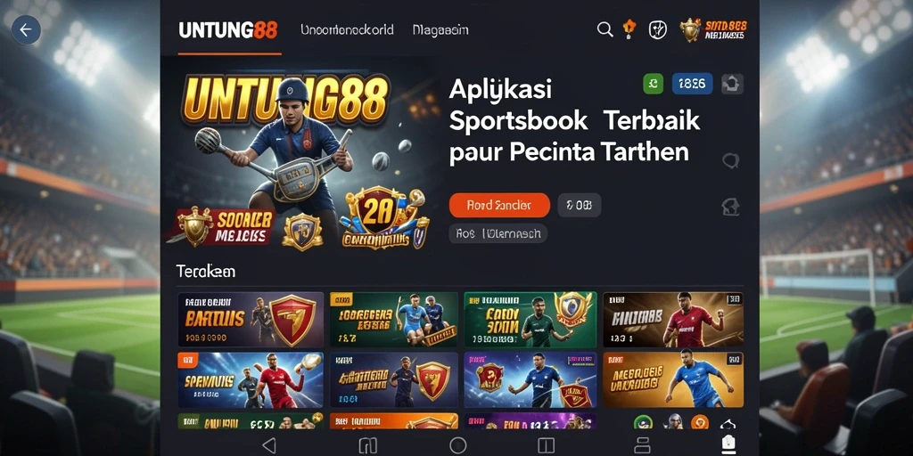 Tampilan gameplay UNTUNG88 yang mendebarkan di aplikasi Sportsbook.